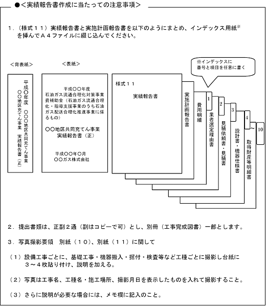 実績報告書作成に当たっての注意事項